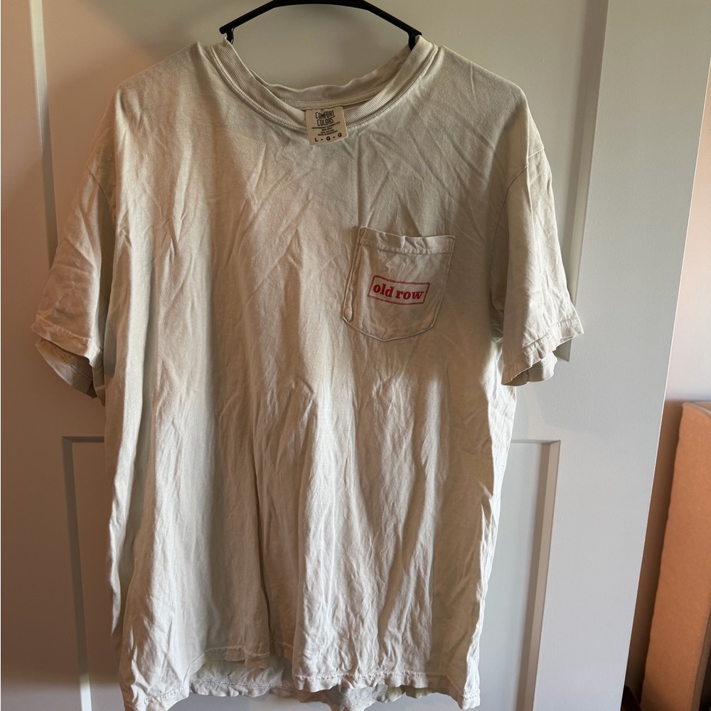 Old Row Men's Cream Short Sleeve Tee